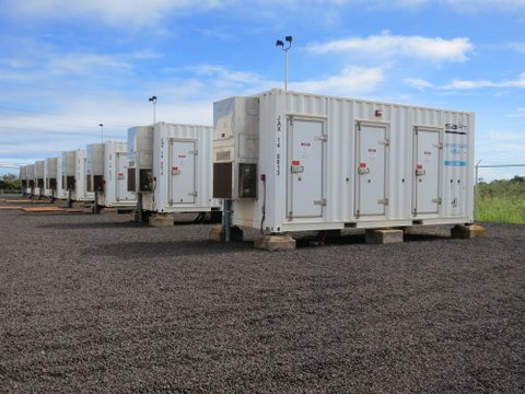 SAFT 6 MW/4.63 MWh battery system at Anahola.